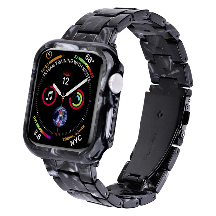 Vildt Hårdfør Metal Og Plastik Rem passer til Apple Watch Ultra Series - Sort#serie_6