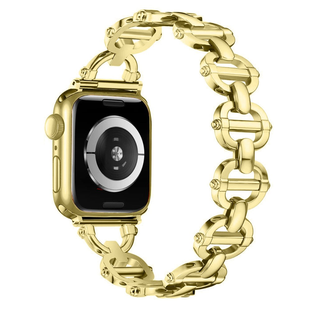 Vildt Holdbart Metal Universal Rem passer til Apple Smartwatch - Guld#serie_1