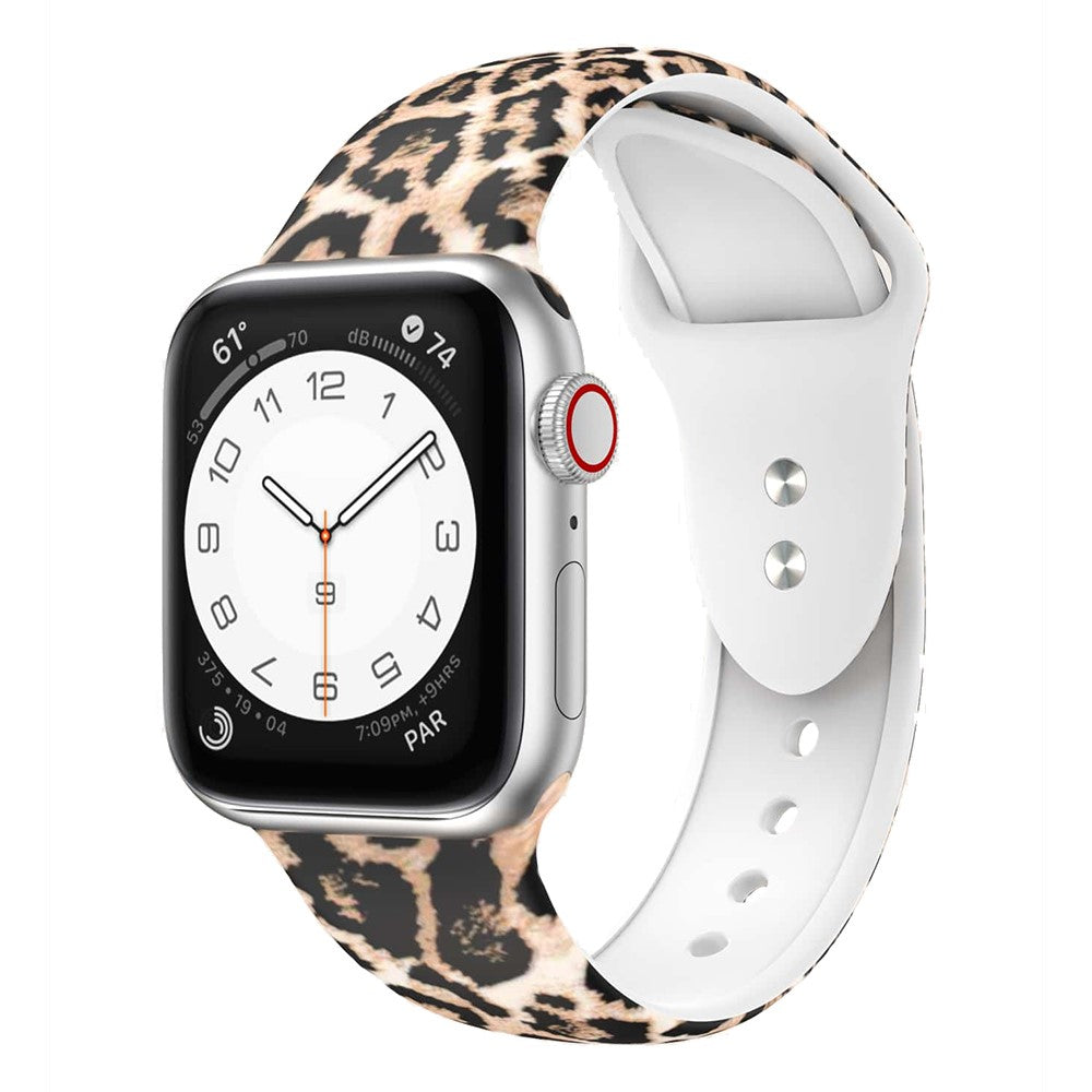 Super Cool Silikone Universal Rem passer til Apple Smartwatch - Størrelse: S - Brun#serie_5