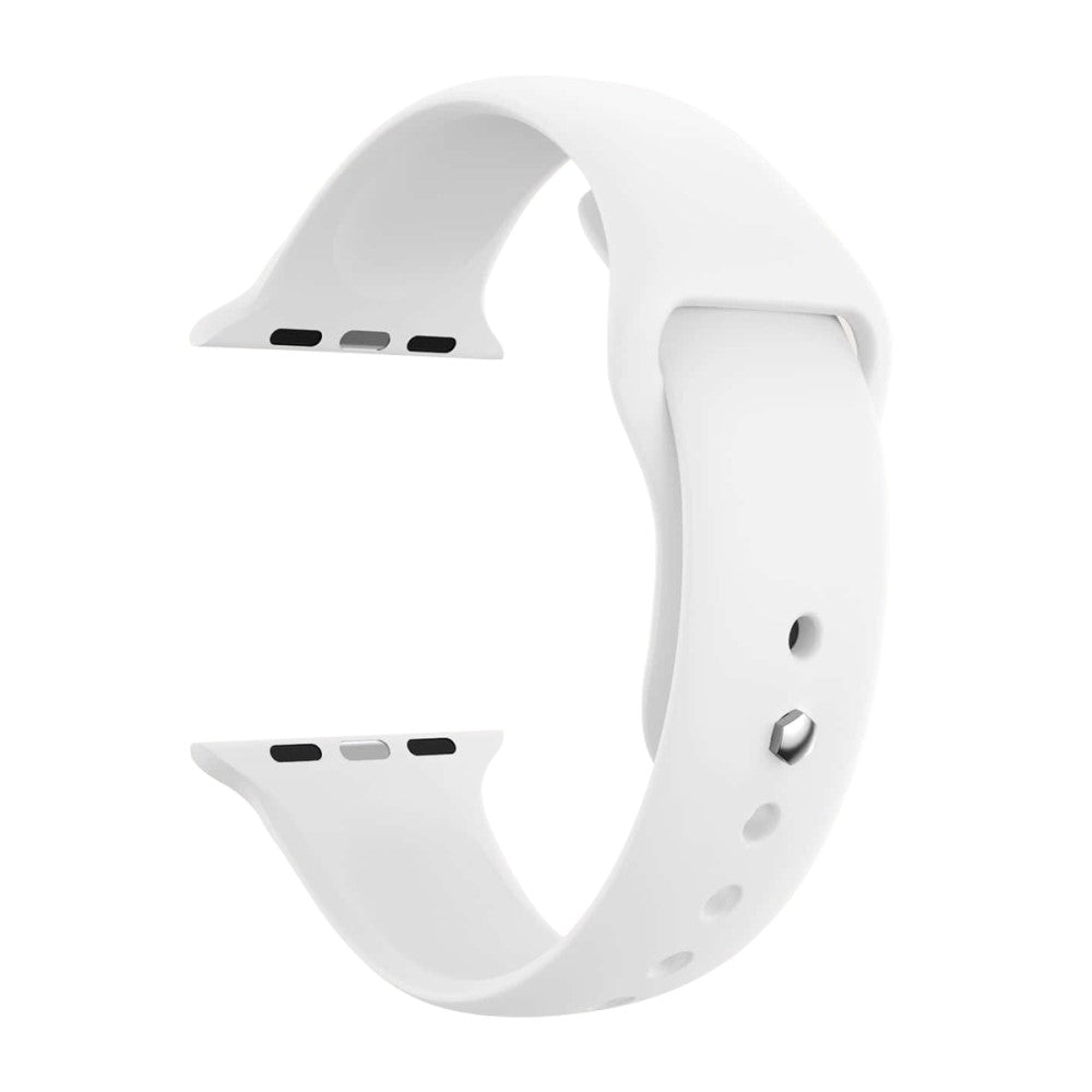 Vildt Fantastisk Silikone Universal Rem passer til Apple Smartwatch - Hvid#serie_1