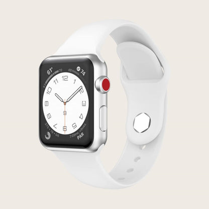 Vildt Fantastisk Silikone Universal Rem passer til Apple Smartwatch - Hvid#serie_1
