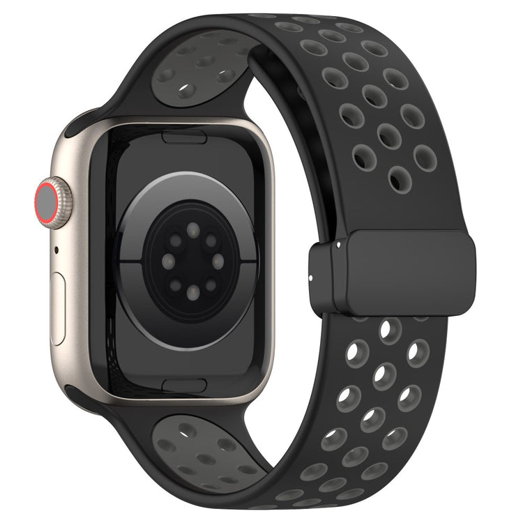 Super Flot Silikone Universal Rem passer til Apple Smartwatch - Sølv#serie_3