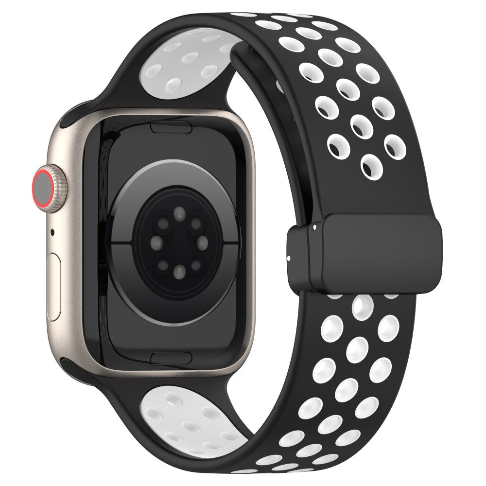 Super Flot Silikone Universal Rem passer til Apple Smartwatch - Sort#serie_5