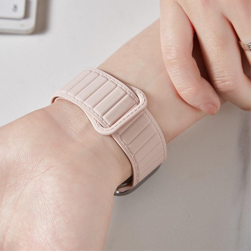 Super Kønt Silikone Universal Rem passer til Apple Smartwatch - Pink#serie_12