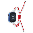 Apple Watch Series 8 (41mm) nylon silicone strap - White / Red