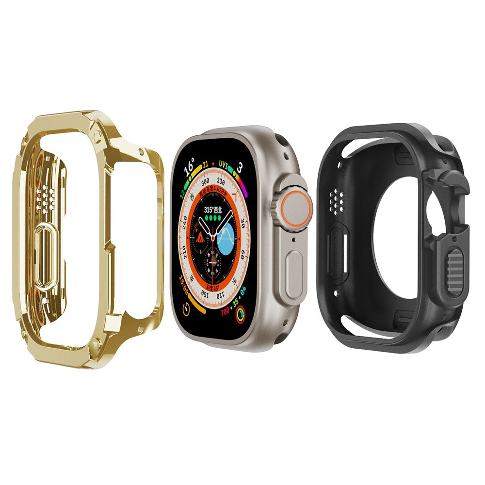 Beskyttende Silikone Universal Bumper passer til Apple Smartwatch - Guld#serie_5