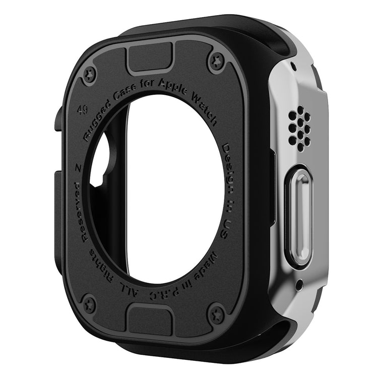 Beskyttende Silikone Universal Bumper passer til Apple Smartwatch - Sølv#serie_8