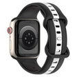 Apple Watch Series 8 (41mm) dual color silicone strap - Black / White