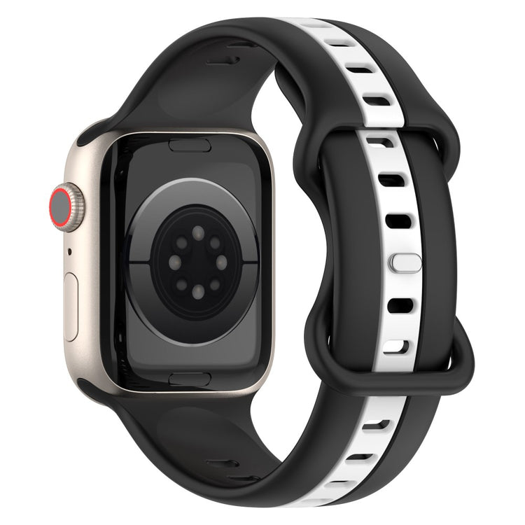 Meget Skøn Silikone Universal Rem passer til Apple Smartwatch - Sort#serie_1