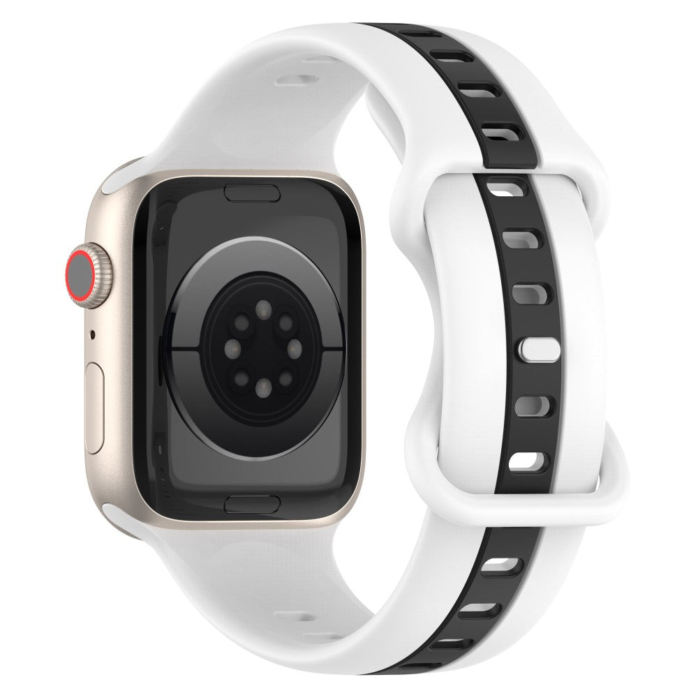 Meget Skøn Silikone Universal Rem passer til Apple Smartwatch - Hvid#serie_2