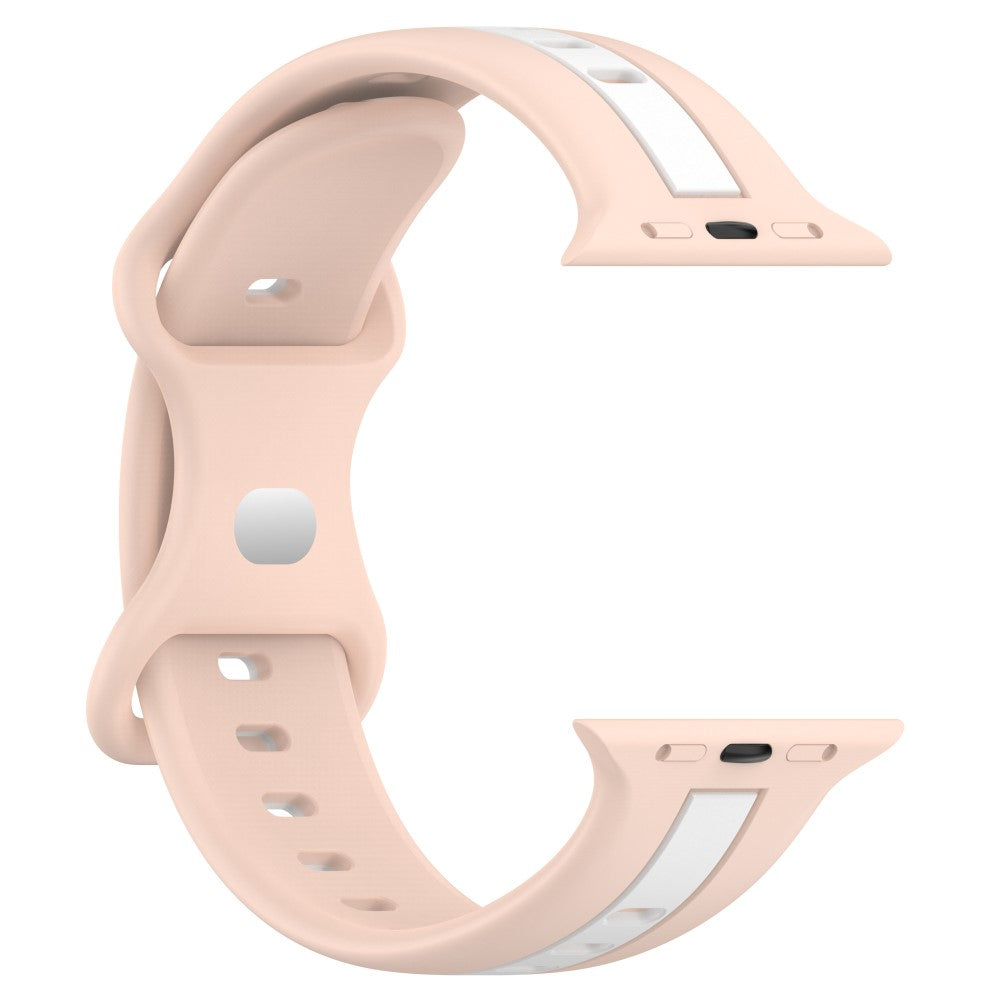 Meget Skøn Silikone Universal Rem passer til Apple Smartwatch - Pink#serie_4