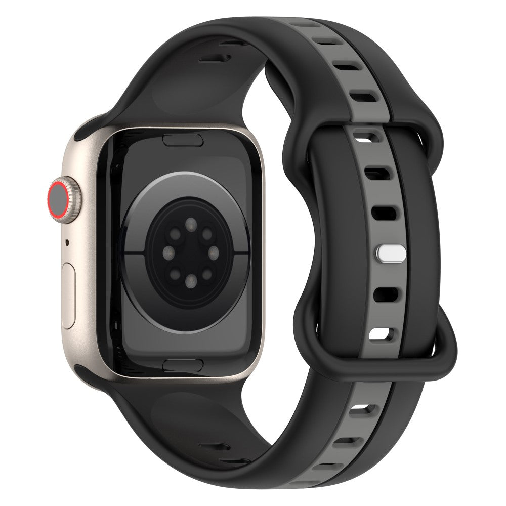 Meget Skøn Silikone Universal Rem passer til Apple Smartwatch - Sort#serie_6