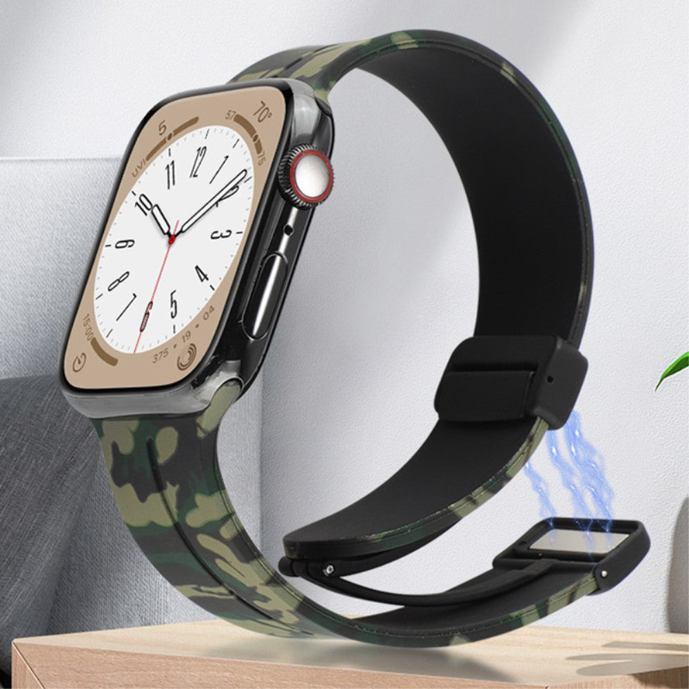 Super Elegant Silikone Universal Rem passer til Apple Smartwatch - Sort#serie_5