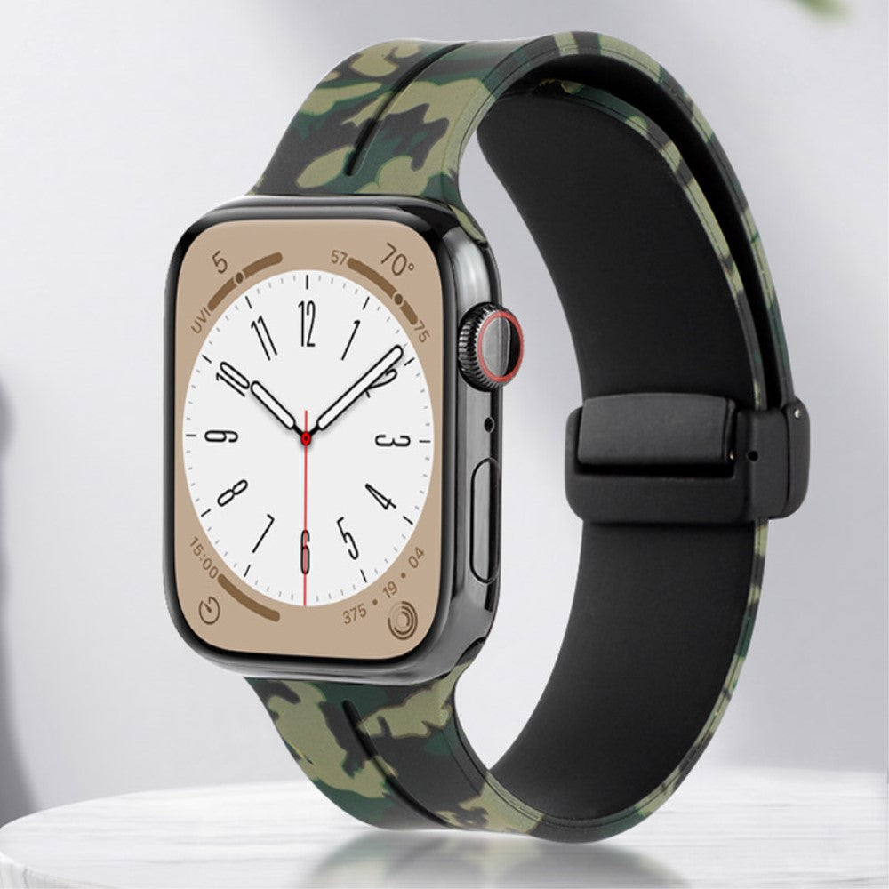 Super Elegant Silikone Universal Rem passer til Apple Smartwatch - Sort#serie_5