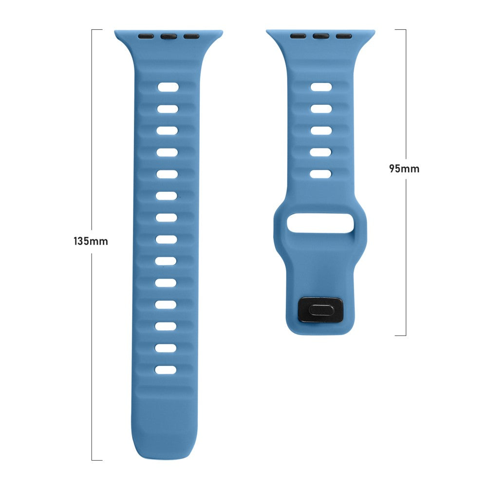 Mega Komfortabel Silikone Universal Rem passer til Apple Smartwatch - Pink#serie_4