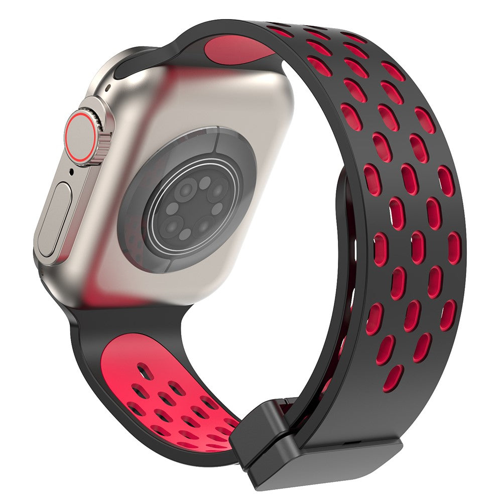 Fortrinligt Silikone Universal Rem passer til Apple Smartwatch - Rød#serie_1