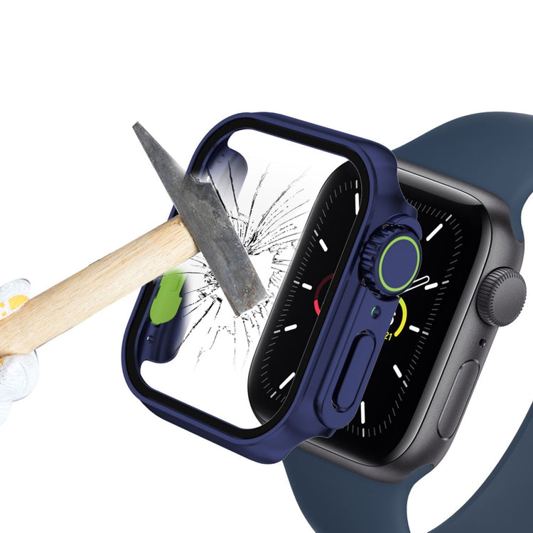 Godt Apple Watch Series 8 (45mm) / Apple Watch Series 7 45mm Cover med Skærmbeskytter i  - Blå#serie_2