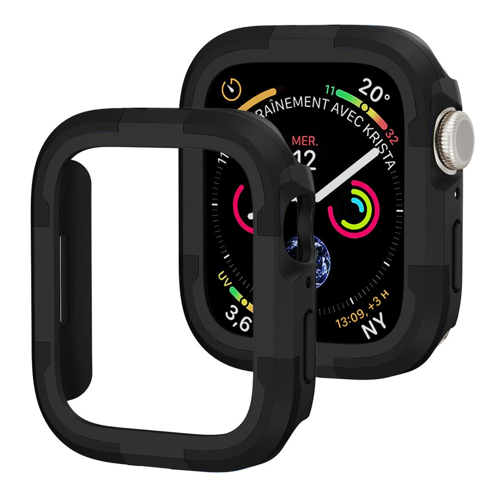 Beskyttende Silikone Universal Bumper passer til Apple Watch Series 8 (45mm) / Apple Watch Series 7 45mm - Sort#serie_2