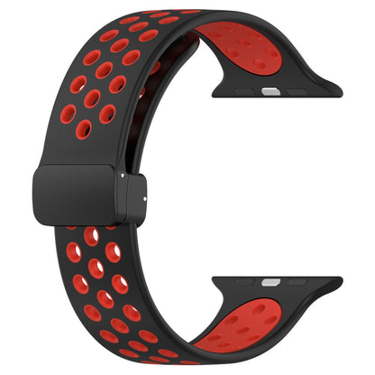 Alle Tiders Silikone Universal Rem passer til Apple Smartwatch - Rød#serie_3