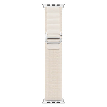 Rigtigt Pænt Metal Og Nylon Universal Rem passer til Apple Smartwatch - Hvid#serie_4