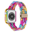 Apple Watch Series 8 (45mm) resin style strap with cover - Rainbow