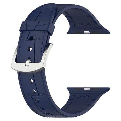 Yndigt Metal Og Silikone Universal Rem passer til Apple Smartwatch - Blå#serie_10