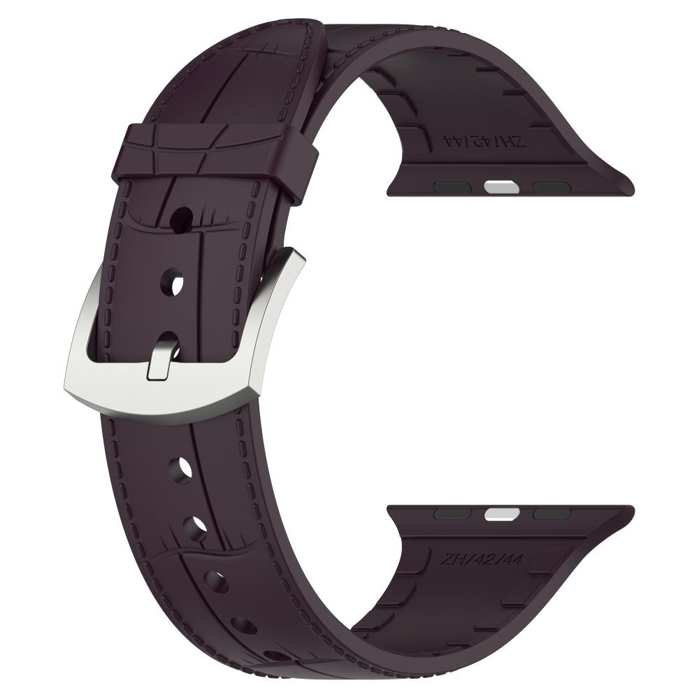 Yndigt Metal Og Silikone Universal Rem passer til Apple Smartwatch - Rød#serie_6