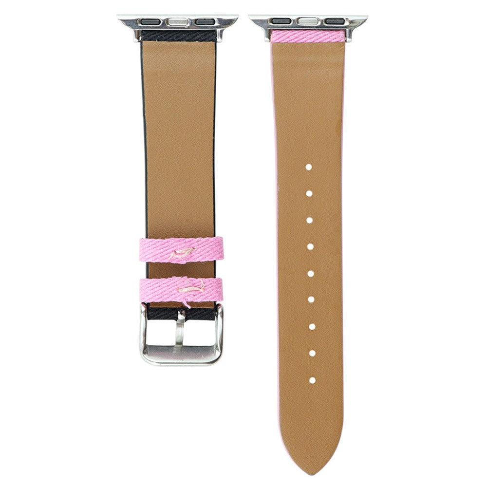 Super Elegant Metal Og Nylon Universal Rem passer til Apple Smartwatch - Pink#serie_1