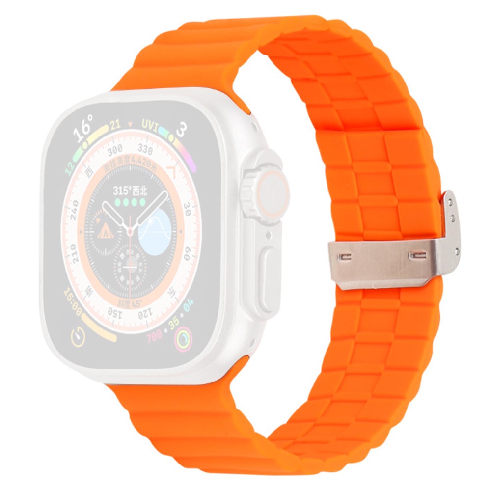 Vildt Sejt Silikone Universal Rem passer til Apple Smartwatch - Orange#serie_1