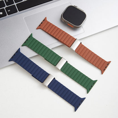 Vildt Sejt Silikone Universal Rem passer til Apple Smartwatch - Sort#serie_11
