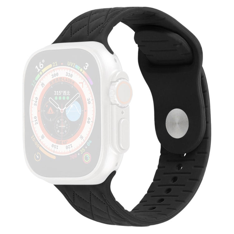Mega Godt Silikone Universal Rem passer til Apple Smartwatch - Sort#serie_7
