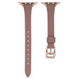 Apple Watch Series 9 41mm Genuine leather strap - Deep Pink