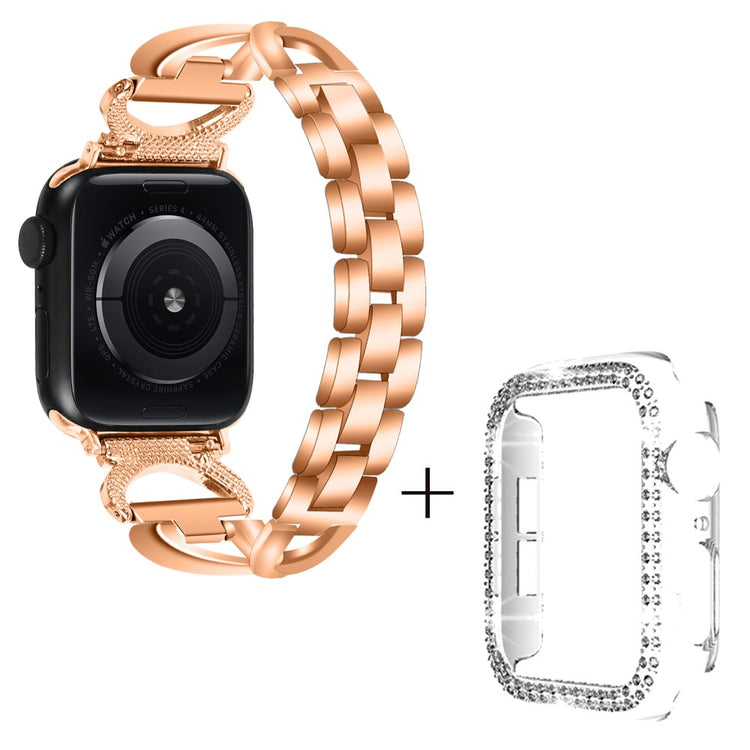 Metal Cover passer til Apple Watch Series 1-3 42mm - Pink#serie_2