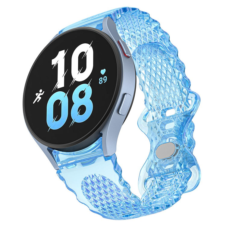 Rigtigt Elegant Silikone Universal Rem passer til Samsung Smartwatch - Blå#serie_4