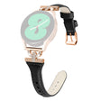 Genuine Cowhide leather strap with rose gold buckle for Samsung Galaxy Watch Active 3 / 2 / 1