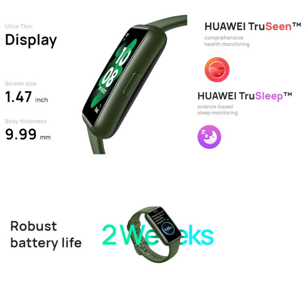Huawei Band 7 watch and accessories - Green - Grøn#serie_041