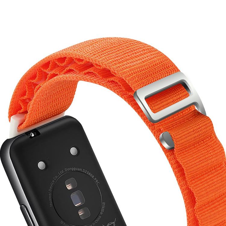 Helt Vildt Nydelig Nylon Rem passer til Huawei Band 7 - Hvid#serie_2