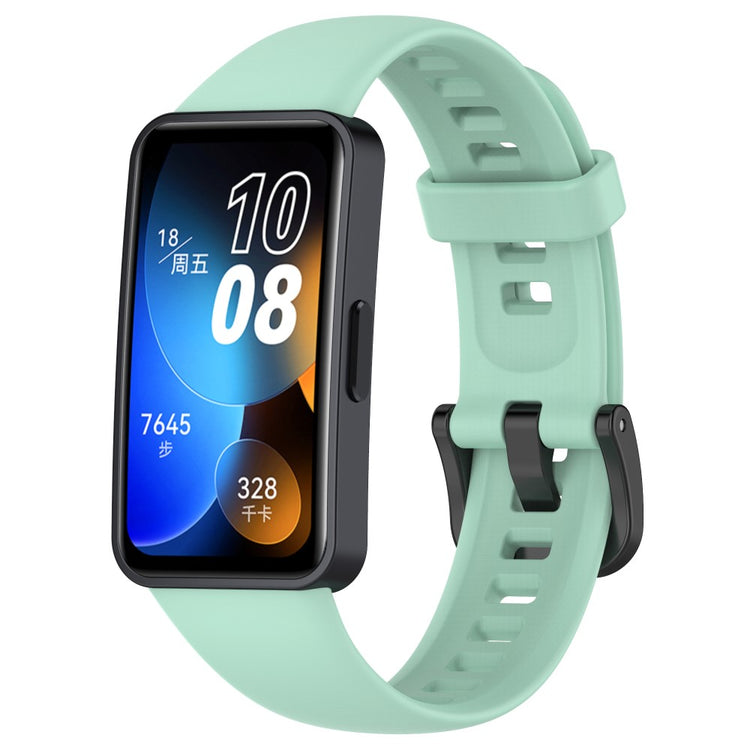 Vildt Elegant Silikone Rem passer til Huawei Band 8 - Grøn#serie_7