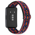 Huawei Band 8 elastic bohemian nylon strap - Pink / Orange
