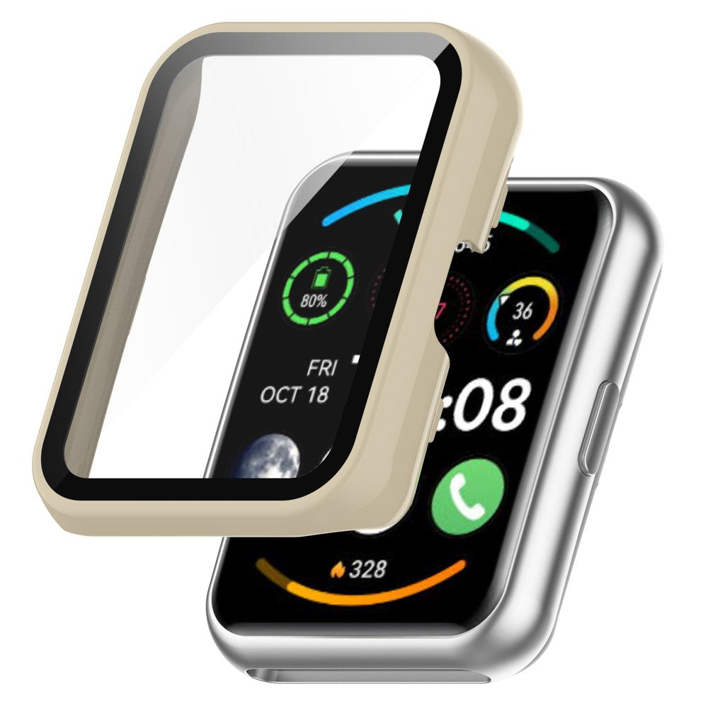 Huawei Watch Fit New / Special Edition / Fit cover with screen protector - Ivory White#serie_5