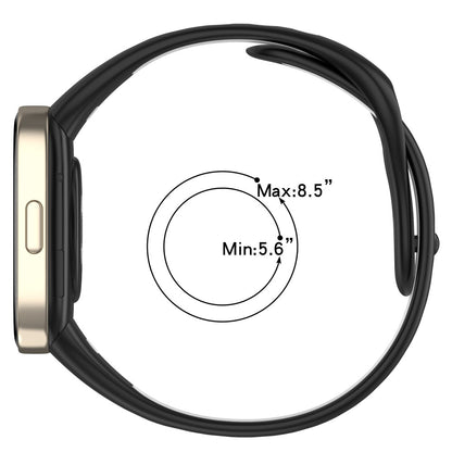 Silikone Universal Rem passer til Xiaomi Redmi Watch 3 / Xiaomi Mi Watch Lite 3 - Sort#serie_3
