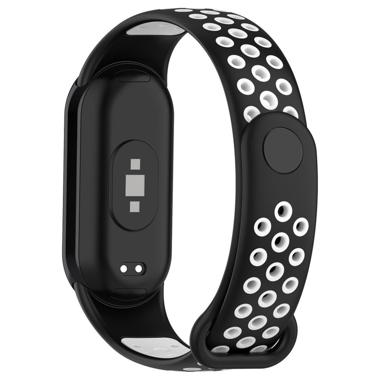 Vildt Slidstærk Silikone Rem passer til Xiaomi Smart Band 8 - Sort#serie_1