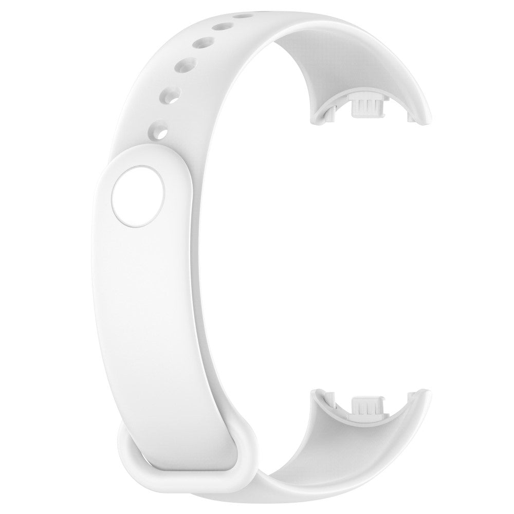 Super Fed Silikone Rem passer til Xiaomi Smart Band 8 - Hvid#serie_2