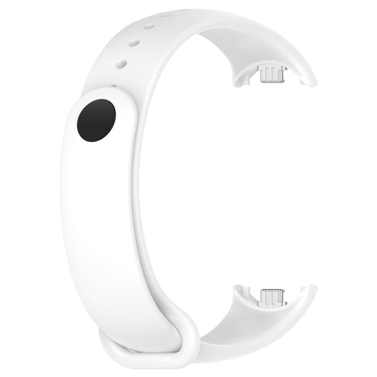 Vildt Flot Silikone Rem passer til Xiaomi Smart Band 8 - Hvid#serie_5