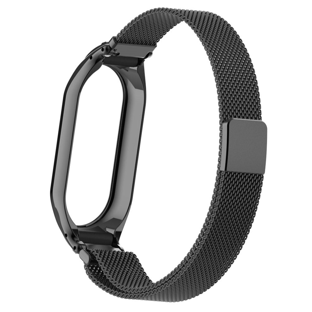 Fed Metal Rem passer til Xiaomi Smart Band 8 - Sort#serie_3