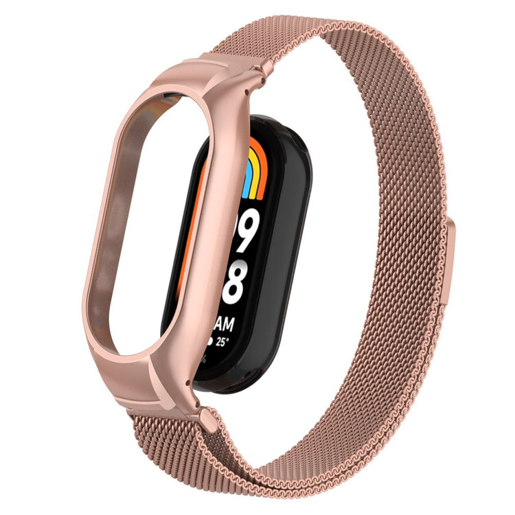 Fed Metal Rem passer til Xiaomi Smart Band 8 - Pink#serie_6