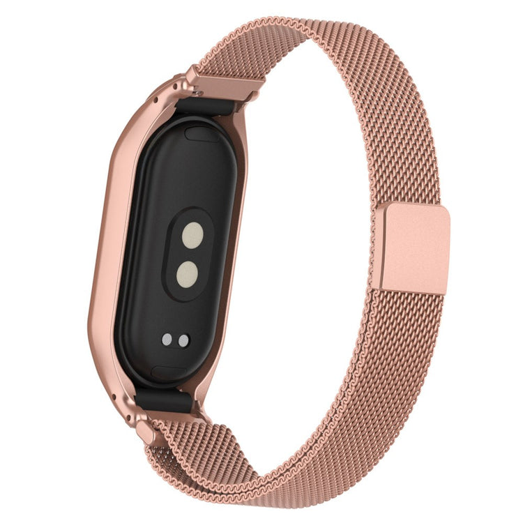 Fed Metal Rem passer til Xiaomi Smart Band 8 - Pink#serie_6