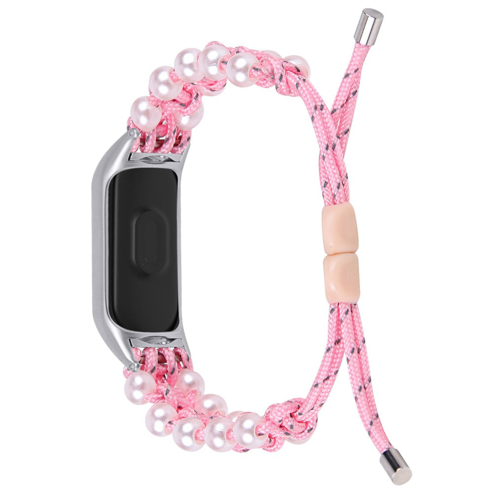 Rigtigt Godt Nylon Rem passer til Xiaomi Smart Band 8 - Pink#serie_2