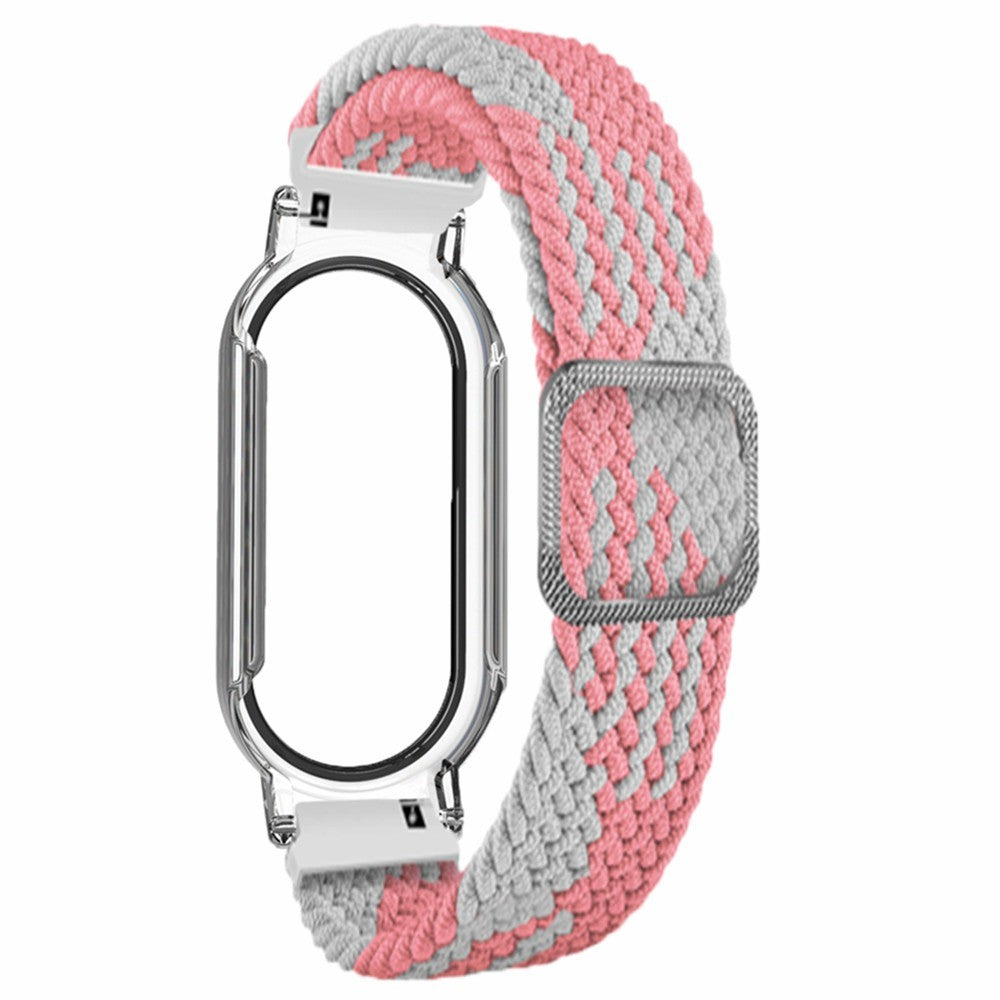 Rigtigt Skøn Nylon Rem passer til Xiaomi Smart Band 8 - Pink#serie_4