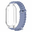 Xiaomi Smart Band 8 ocean style silicone strap - Orange / Transparent Case